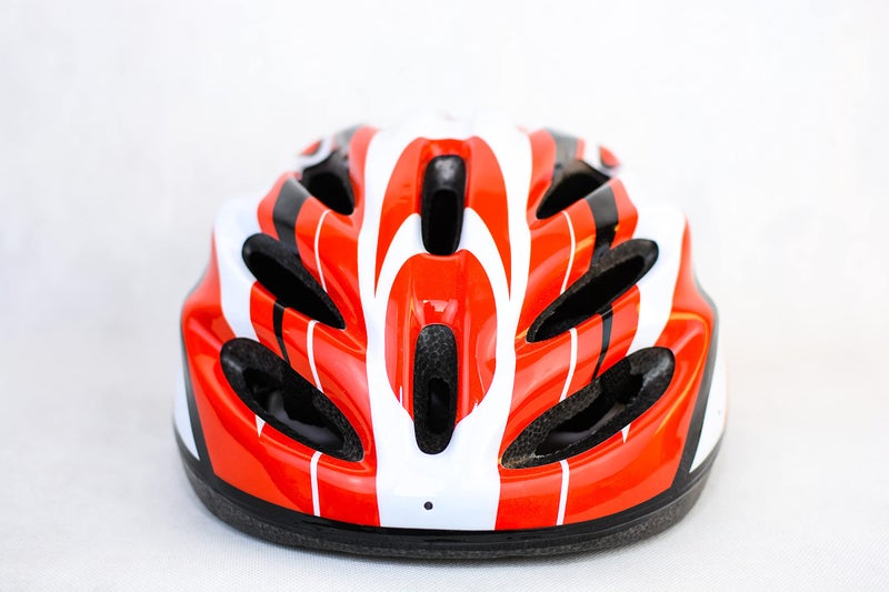 Generic Road sports cycling helmet - red; white and black-one size