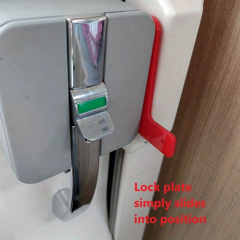 RV Trailer Door Lock 1pc Safety Entry Buckle for Camping Vehicle Exit - Image 4