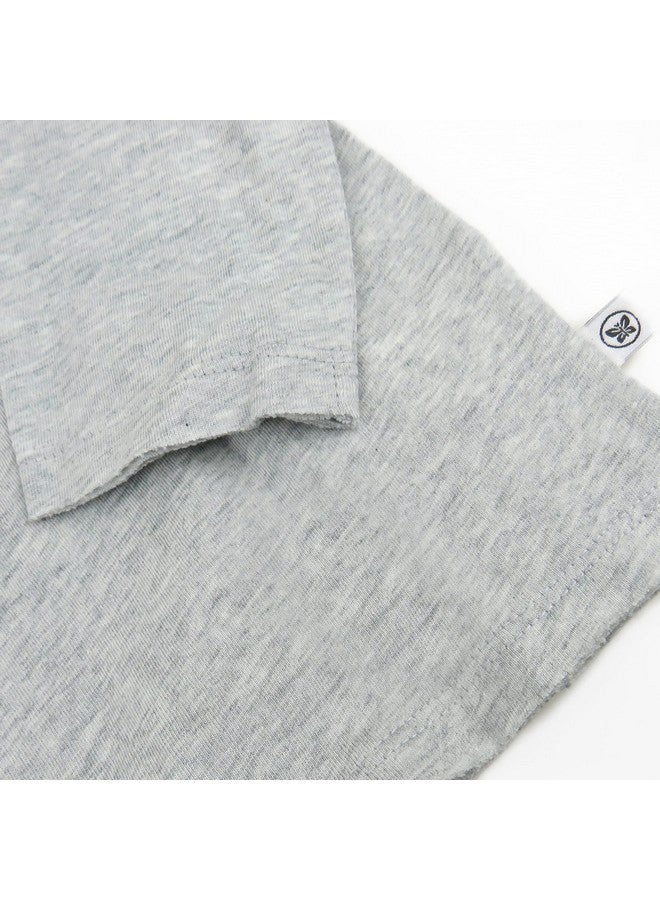 HonestBaby HonestBaby Baby 10 Pack Long Sleeve T Shirts 100% Organic Cotton for Toddler, Boys, Girls, Rainbow Blues, 4T - Image 2