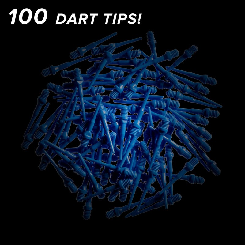 Viper by GLD Products Dart Accessory: Tufflex II 2BA Thread Soft Tip Dart Points, Blue, 100 Pack - Image 3