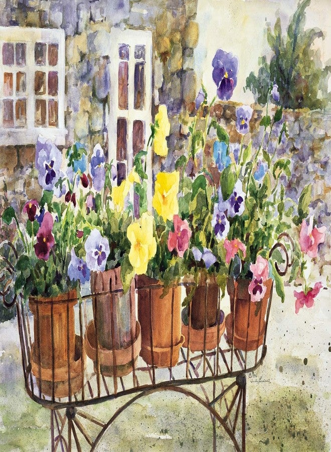 Ledgebay Paint by Numbers Kit for Adults: Beginner to Advanced Number Painting Kit - Fun DIY Adult Arts and Crafts Projects - Kits Include - Ritas Pansies (Multicolor, Fullset) - Image 3