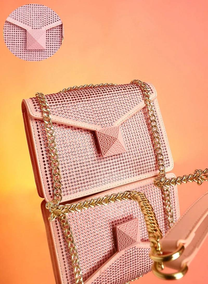 Studded Chain Shoulder Bag