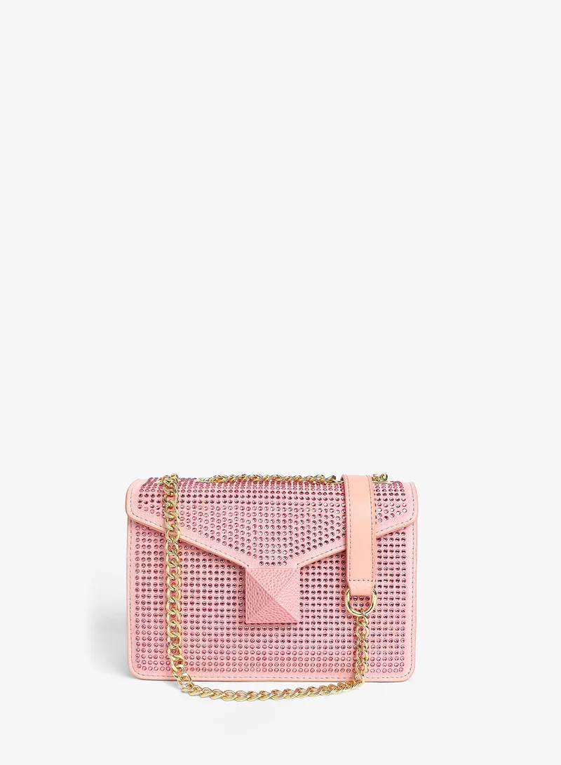 Haute Sauce  Studded Chain Shoulder Bag for Women | Best Price UAE