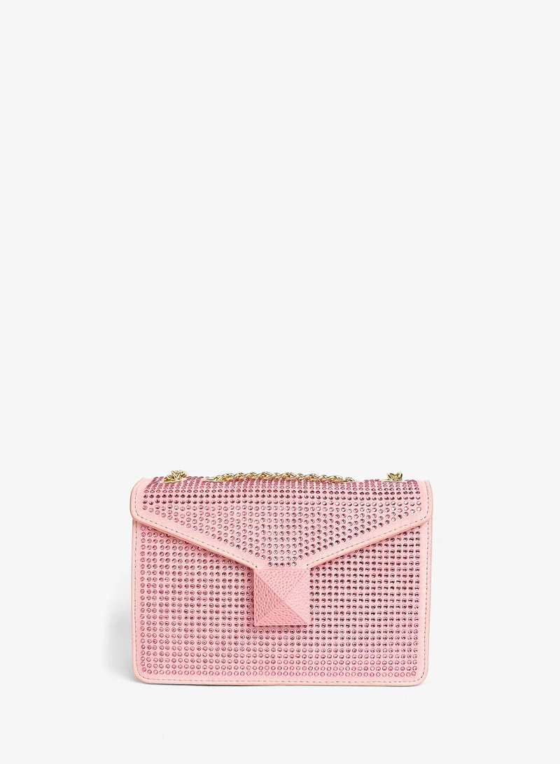 Haute Sauce  Studded Chain Shoulder Bag for Women | Best Price UAE