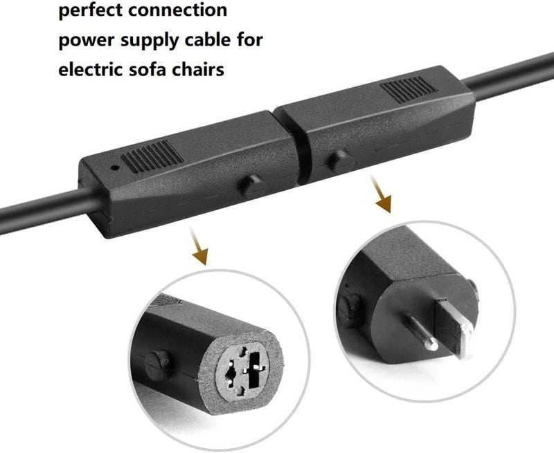 KFD Power Recliner Lift Chair 29V/24V 2A 1.5A Power Supply Adapter Transformer Charger for OKIN Lift Chair MC125 MC120 Lazy Boy Recliner Pride Mobility LIMOSS Motor Cheers Electric Sofa UK Plug Cable - Image 3