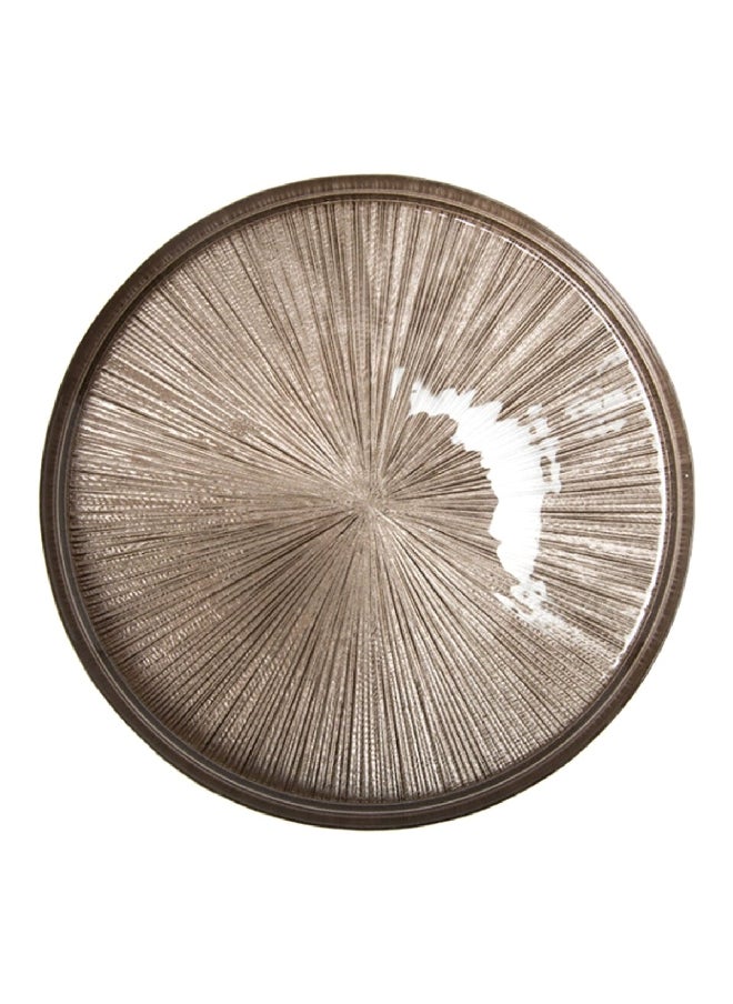 Secret de Gourmet Elegant Round Shaped Glass Astra Dinner Plate Champagne 28 cm  - Image 2
