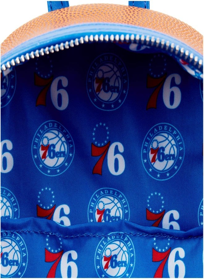 Loungefly NBA: Philidelphia 76ers Basketball Mini-Backpack - Image 4
