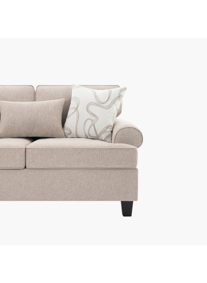 Home Box Manhattan Cambridge NXT 2-Seater Fabric Sofa with 3 Throw Cushions 100 x 90 x 168 cm - Image 4