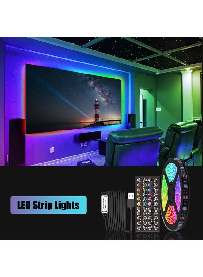 NIBEMINENT LED Strip Light With Remote Control Multicolour - Image 4