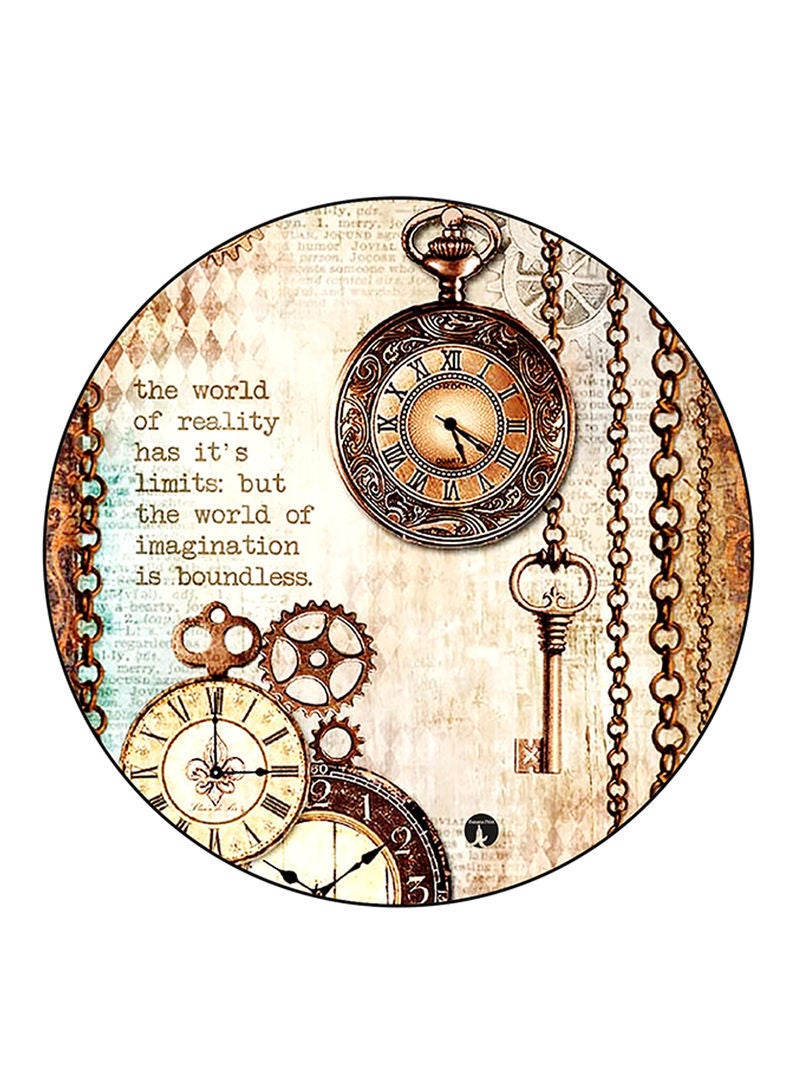 RKN Vintage Art Printed Large Pin Multicolour - Image 2