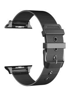 Milanese Double Buckle Watchband For Apple Watch Series 7 41mm/6 & SE 5 4 40mm/3 2 1 38mm Black