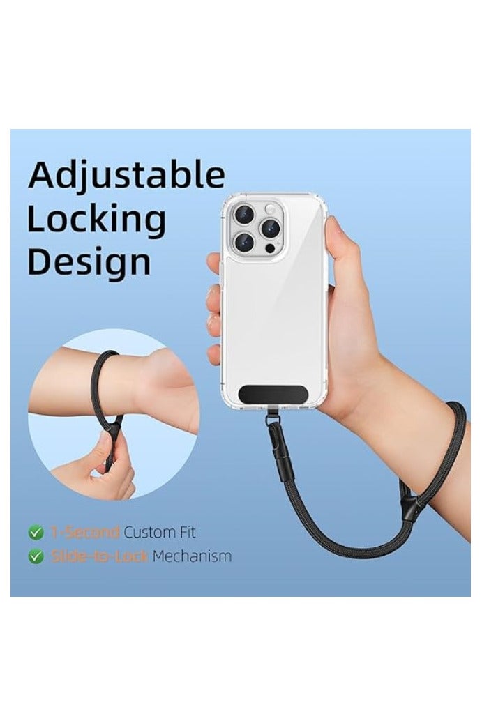 INSIJAM Hand Wrist Strap Lanyard Adjustable Phone Wrist Strap Universal Cell Phone Multifuctional Patch Lanyards Compatible With Most Smartphones For Women And Men - Image 2