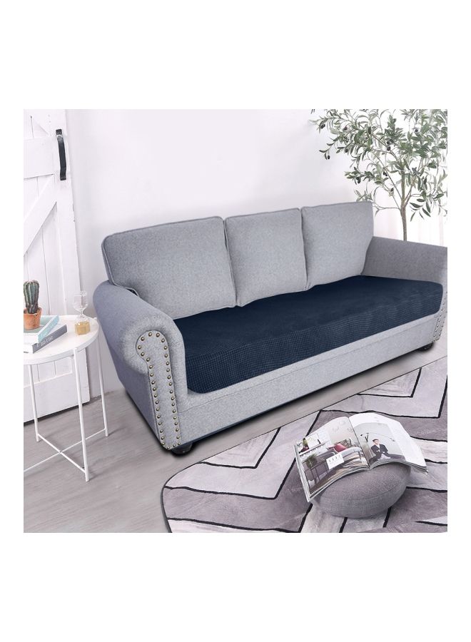 NIBEMINENT 3-Seater Sofa Slipcover Deep Blue 190centimeter - Image 2