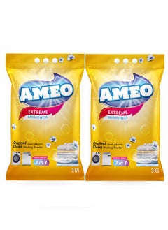 ameo Detergent Powder 6 kg (3 Kg x 2 ) 