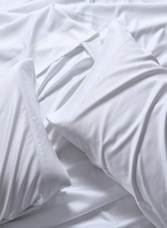 رويال هوتل بيدنج أغطية وسائد ABRIPEDIC من Royal Hotel Bedding، مصنوعة من فيسكوز الخيزران، طقم أغطية وسائد 600 خيط، أغطية وسائد ناعمة كالحرير، فيسكوز الخيزران، قطعتان، مقاس قياسي، لون بيج فاتح - Image 5