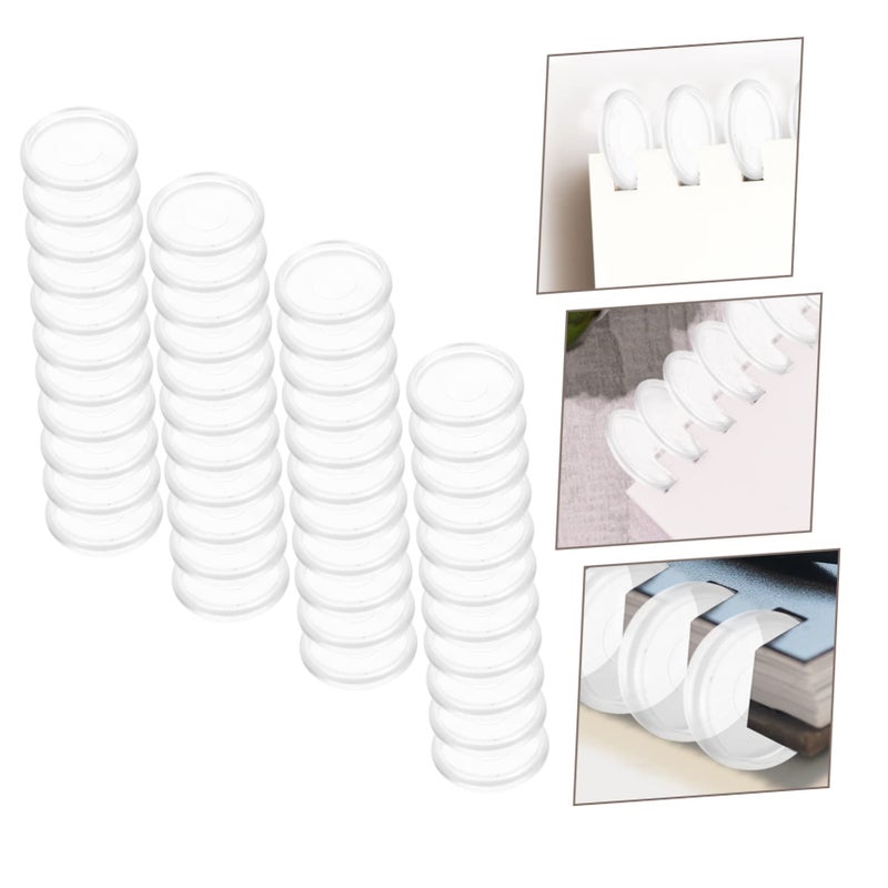 White 44 Pcs Discbound Expansion Discs Round Loose Leaf Binder Rings 2 8x2 8cm For Planners Notebooks Office School Use - Image 5