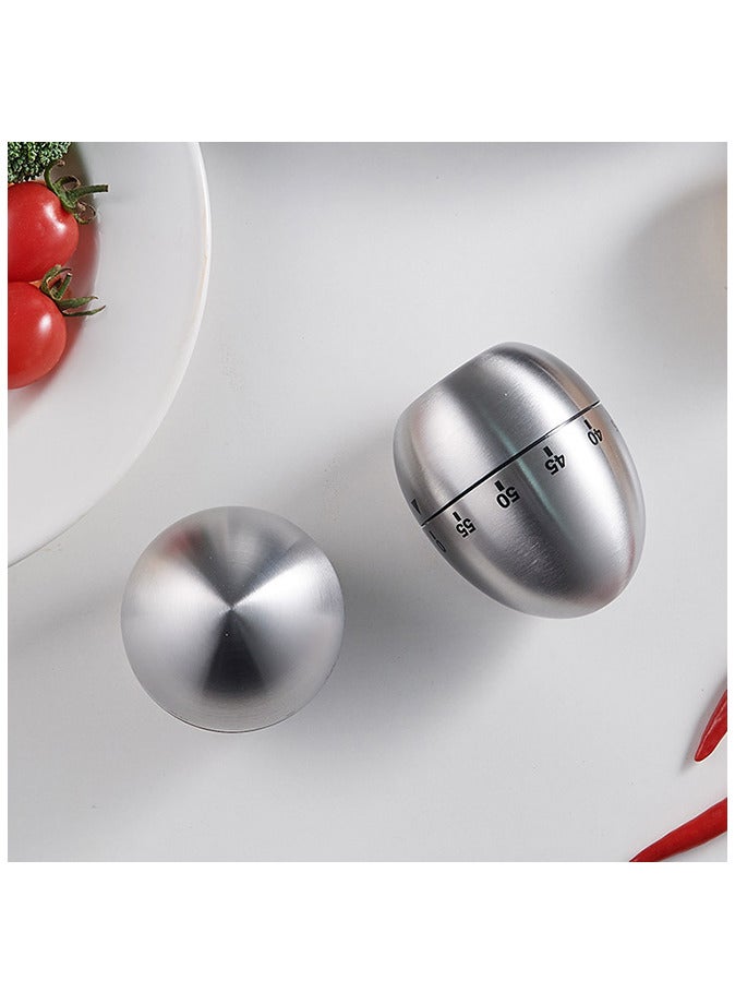 Kitchen Timer Cute Manual Stainless Steel Metal  - Image 4