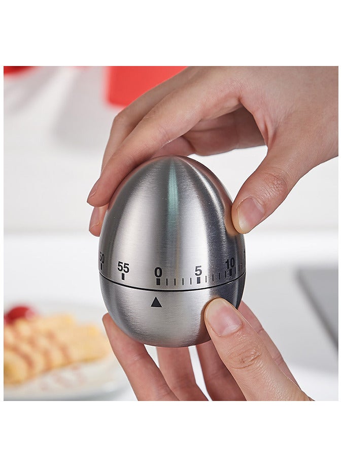 Kitchen Timer Cute Manual Stainless Steel Metal  - Image 5