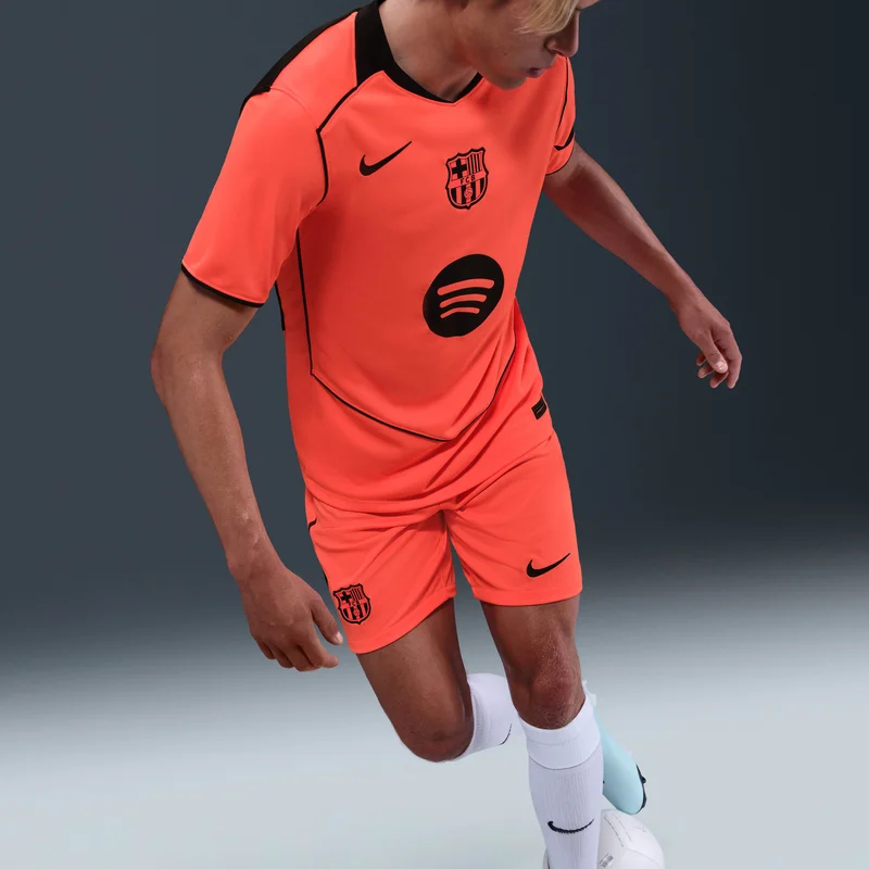 Nike Orange Men's FC Barcelona 25/26 3rd Replica Football Shorts for Men | Best Price UAE