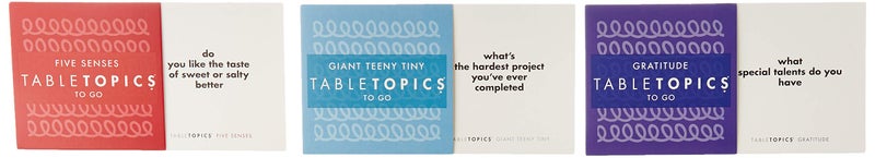 TableTopics Kids Conversation Pack for Families with Young Children, 120 Engaging Question Cards for Dinner & Classrooms, Boxed Set of 3 Topics, Stocking Stuffer - Image 4