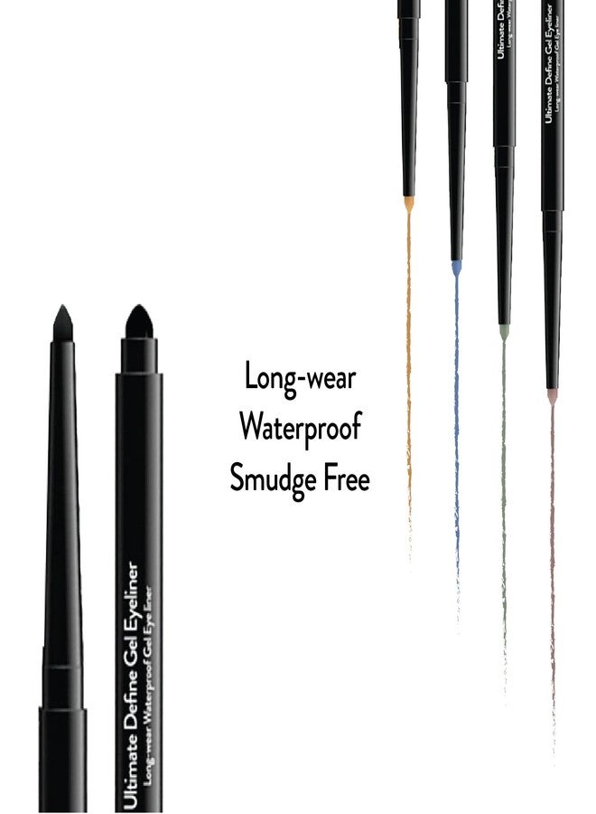 Sistar Ultimate Define Gel Eyeliner Pen Long Lasting Smudge Free Smooth Application Waterproof Liner (Bright Bronze) - Image 4