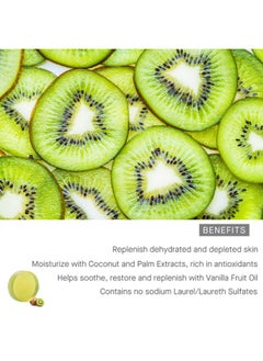 Arcona ARCONA Kiwi Cream Bar - Cleanses & Hydrates Skin with Kiwi, Aloe Extracts & Coconut. Soothes, Restores & Replenishes with Vanilla Fruit Oil - Soap Free - Vegan & Cruelty Free. Made in the USA. 4 oz.  - Image 3