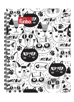 Funbo A4 Size Single Line Notebook With Hard Cover 80 Sheets  - Image 1