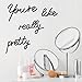 Hotop Hotop Bathroom Metal Words Decor You Are Like Really Pretty Sign Black Metal Words Decor Bath Word Art Decals for Home  - Image 2