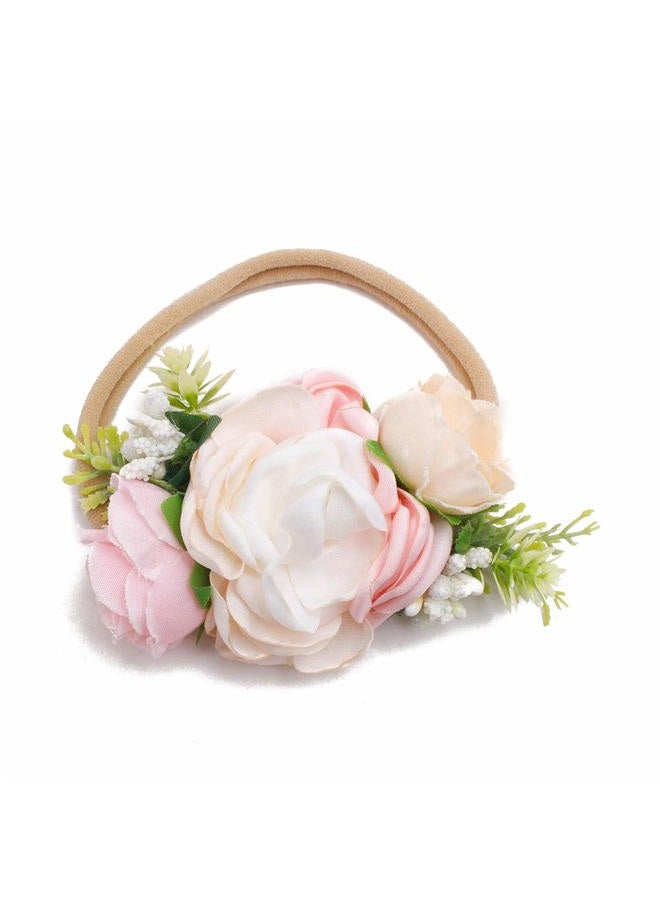 mligril Baby Girl Floral Headbands Set - 3pcs Flower Crown Newborn Toddler Hair Accessories by mligril（1-6 years old） - Image 4