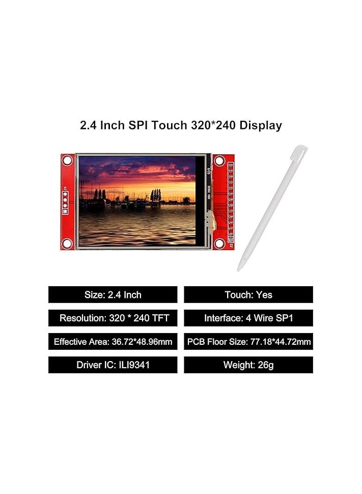 2.4" SPI TFT LCD Display Touch Panel ILI9341 240x320 TFT LCD Touch Screen Shield 5V/3.3V STM32 Display Module SPI Serial with Touch Pen  - Image 2