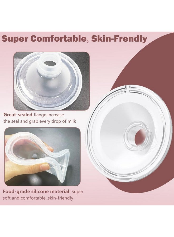 IVARONAL Two Full Milk Collector Cup Sets with 24mm Flange Compatible with Momcozy S12 Pro/S9 Pro Breast Pump, NOT for S9/S12, Replacement Pump Parts with Duckbill Valve, Flange, Diaphragm, Linker, Collector - Image 4