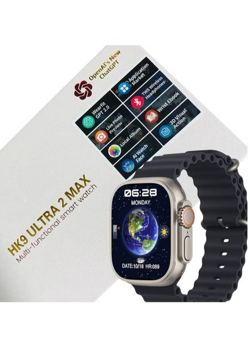 Generic - NEW 9 Ultra 2 MAX AMOLED Smartwatch - Wireless Charging for Men and Women - Image 1
