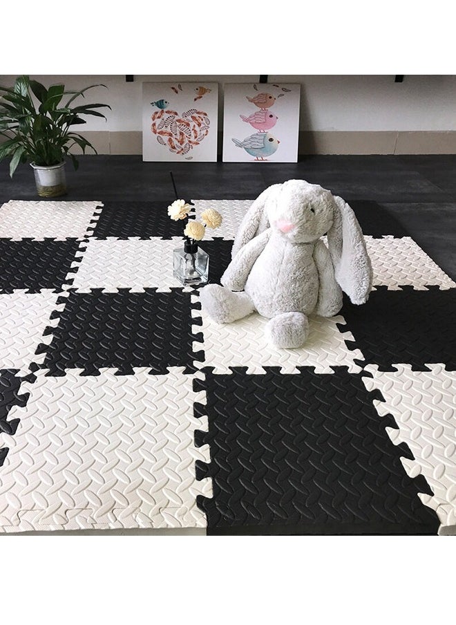 Generic - Gym Flooring for Home Gym Interlocking Exercise Mat Tiles for Home Gym Exercise EVA Foam Floor Padding with Border for Workout Equipment Floor Padding for Kids Baby Play Mat - Image 1