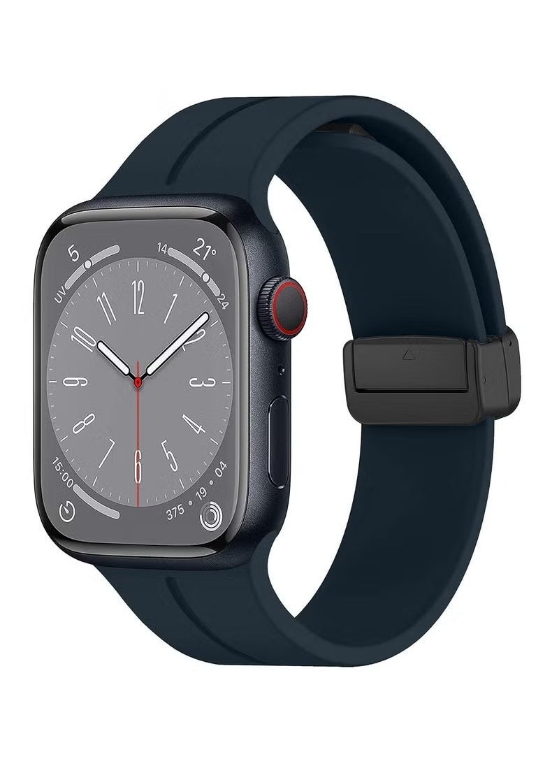 DUSALA - Apple Watch Band 45mm & 49mm for Men – Quick Release Soft Silicone Sport Strap – Skin-Friendly, Lightweight, Durable Replacement Band Compatible with Apple Watch Series 7, 8, Ultra – Comfortable, Sweat-Resistant, and Stylish for Everyday Active Wear - Image 1