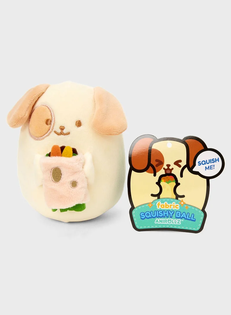 Claires Anirollz Puppiroll Squishy Ball Plush Toy