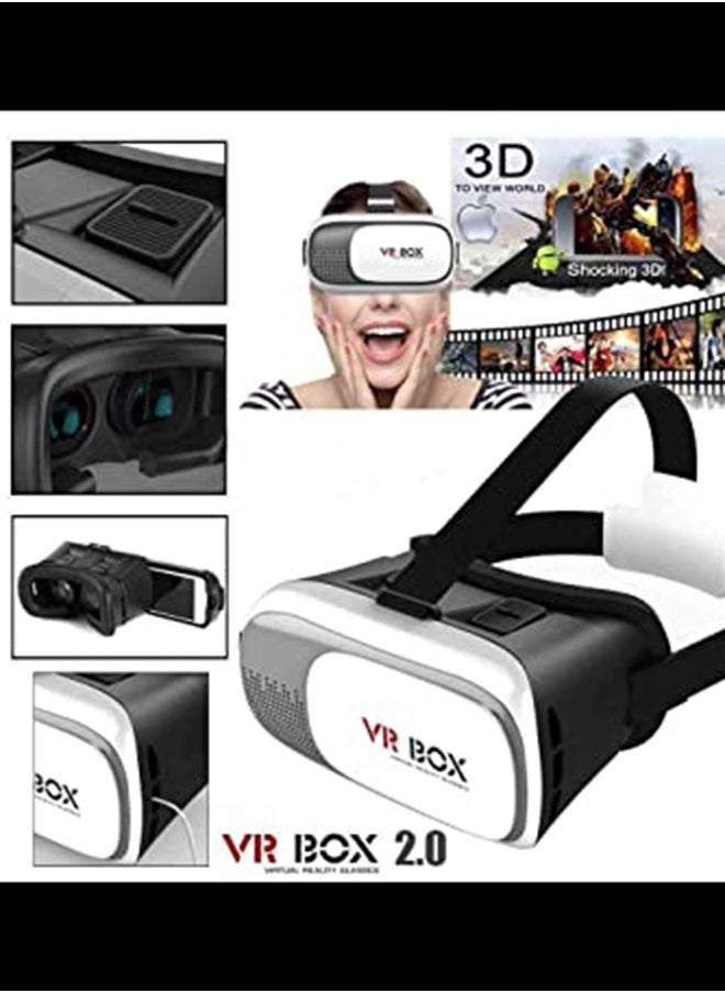 VR Box - VR Headset for Phone with Controller, Full Screen Visual Wide-Angle Glasses Box - Image 1