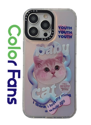 Case for iPhone 12 Pro Max Electroplated Fluorescent Laser Phone shell with Baby Cat Pattern - pzsku/Z2D9A261F332A07B8F076Z/45/_/1694967195/3fa0cf28-198e-4b0b-83ed-9fa2f4b72ad1