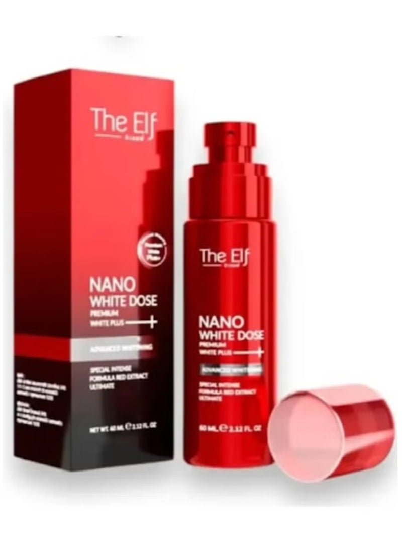 The Elf Nano White Dose White Plus 60ml Glutathione Vitamin C Skin Whitening Glowing Serum for Face and Body Dark Spot Remover Brightening Booster Anti Pigmentation Thailand Made - Image 1
