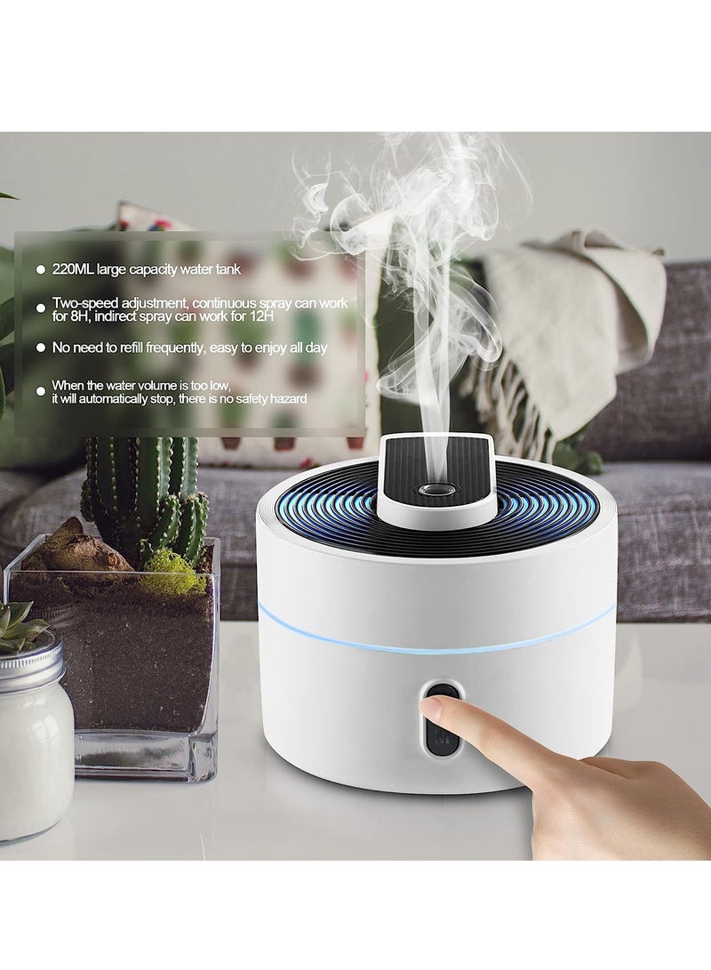 Essential Oil Diffuser, 220ML Electric Aromatherapy Diffuser for Home, Ultrasonic Humidifier Diffuser, USB Connection, Colorful Lights, Automatic Stop - Image 2