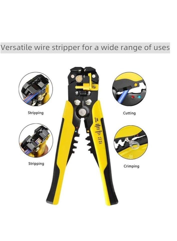 ABBASALI Wire Stripping Tool, Self-Adjusting 8" Automatic Wire Stripper Wire Cutting Pliers Tool  - Image 4