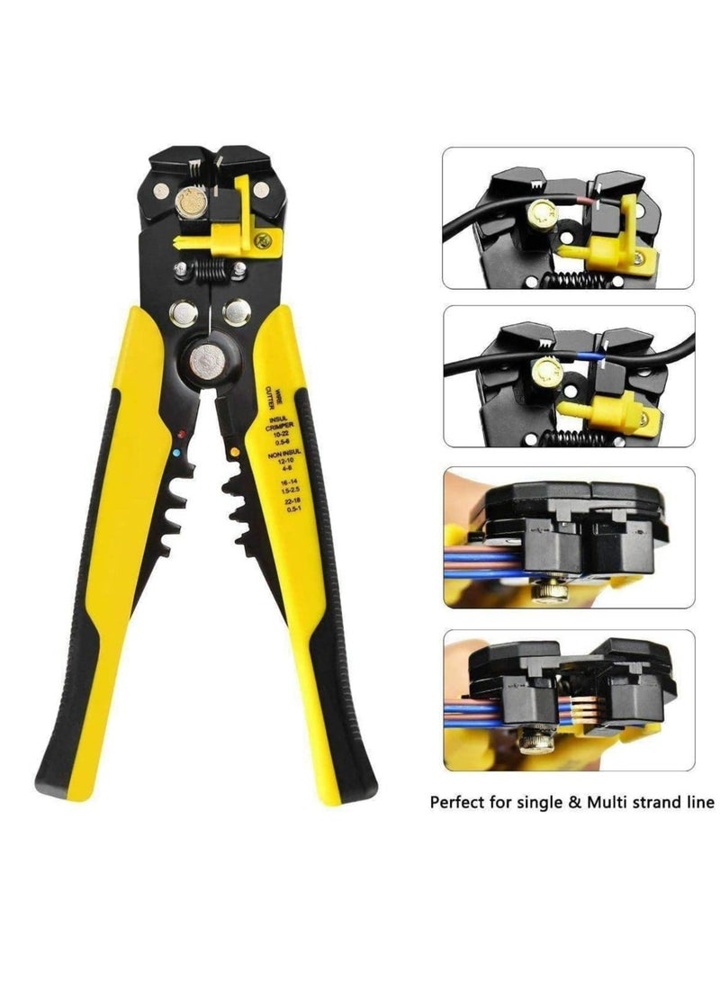 ABBASALI Wire Stripping Tool, Self-Adjusting 8" Automatic Wire Stripper Wire Cutting Pliers Tool  - Image 5