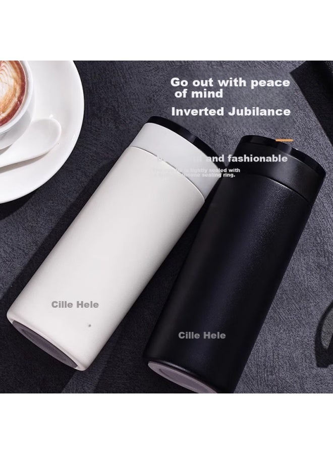 cille Xile Insulated Mug, 316 Stainless Steel Water Bottle, Large Capacity For Men And Women, Business Office Tea Cup, Stylish Cup, 370ml - Image 4