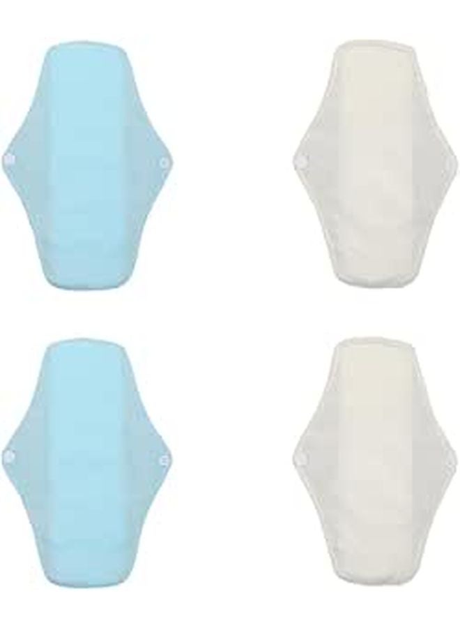 Reusable Washable Menstrual Pads 4pcs Leakproof Breathable Mesh Fabric for Women Period and Postpartum - Image 1