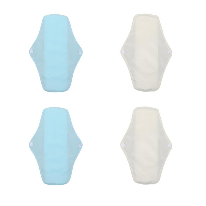Reusable Washable Menstrual Pads 4pcs Leakproof Breathable Mesh Fabric for Women Period and Postpartum - Image 2