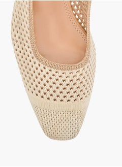 Celeste Women's Textured Slingback Shoes with Block Heels  - Image 4