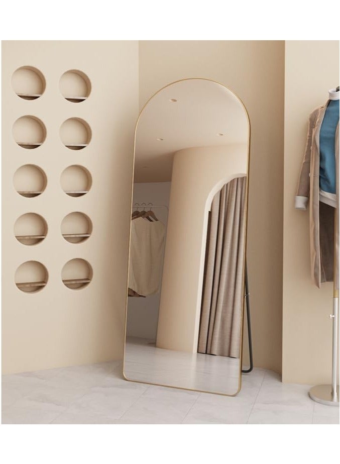 Vphom Full Length Floor Mirror, 60 x 160 cm, HD Mirror with Aluminum Frame, Large Standing Mirror with Stand, Hanging or Leaning Against the Wall, Full Body Mirror, Elegant Floor Mirror for Bedroom, Living Room, Entryway, Modern Decorative Mirror, High-Quality Wall-Mounted or Freestanding Mirror, Stylish Home Décor Mirror - Image 2