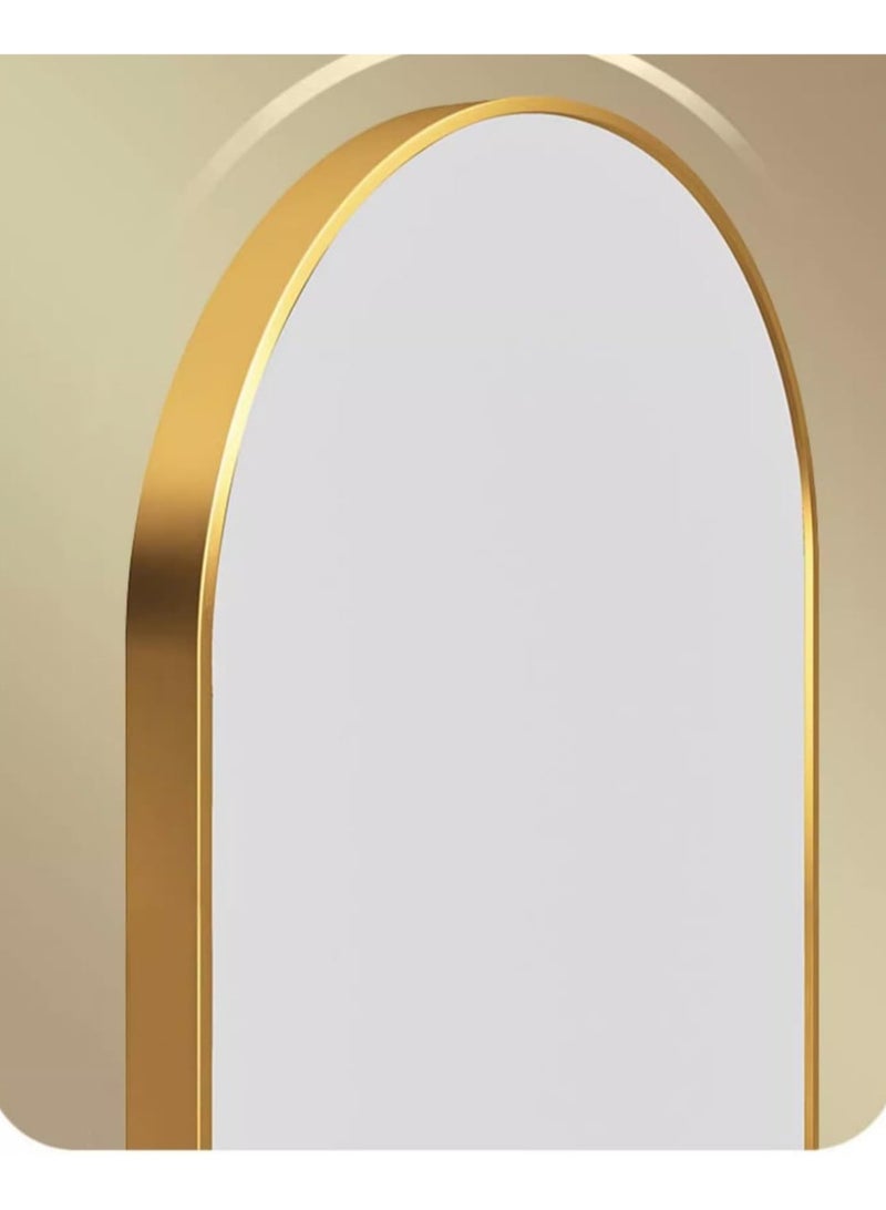 Vphom Full Length Floor Mirror, 60 x 160 cm, HD Mirror with Aluminum Frame, Large Standing Mirror with Stand, Hanging or Leaning Against the Wall, Full Body Mirror, Elegant Floor Mirror for Bedroom, Living Room, Entryway, Modern Decorative Mirror, High-Quality Wall-Mounted or Freestanding Mirror, Stylish Home Décor Mirror - Image 4