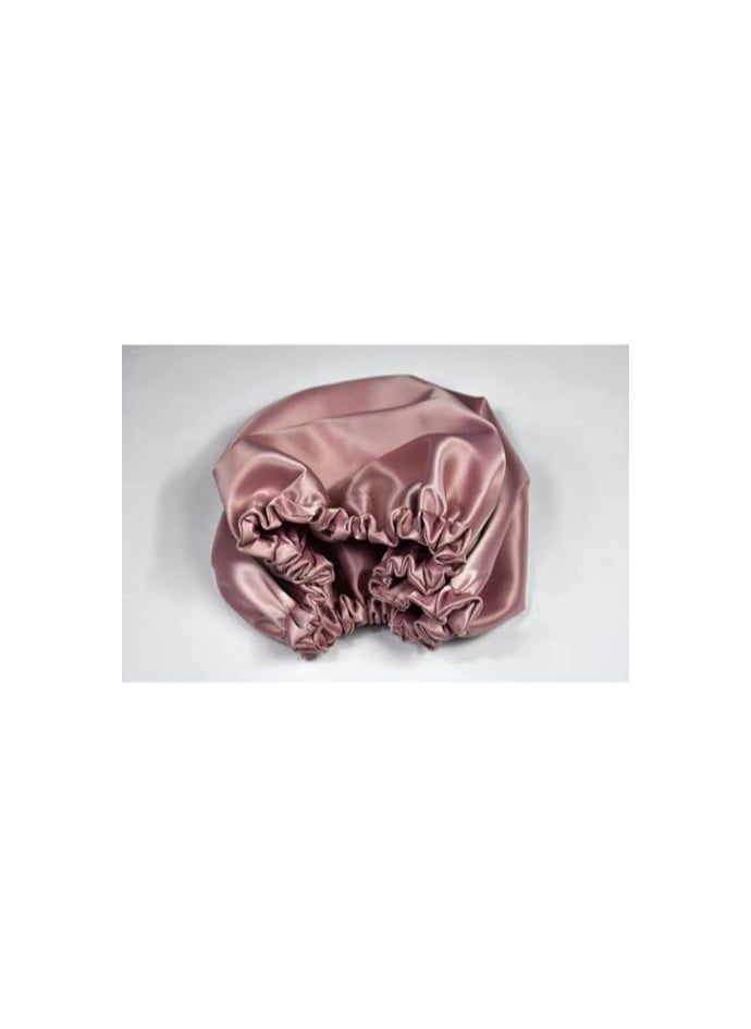 Generic - Satin Bonnet With 2 Scrunchies Suitable And Amazing Color - Pink, One Size - Image 1