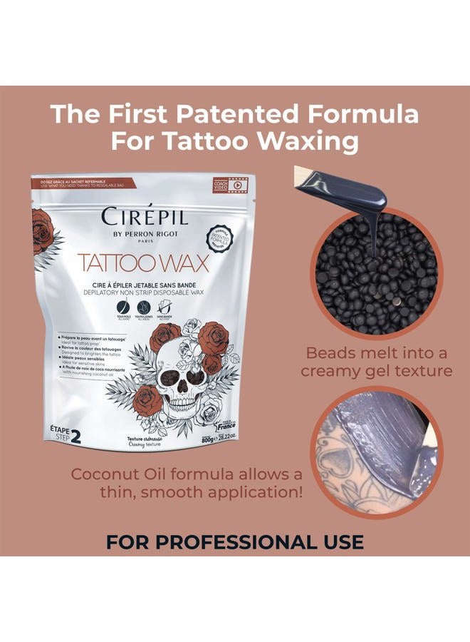 cirepil TATTOO - Sublim Care - 800g, 28.22oz Patented Wax Beads for Tattooed Areas - Illuminates, Redefines & Brightens Skin - Image 3