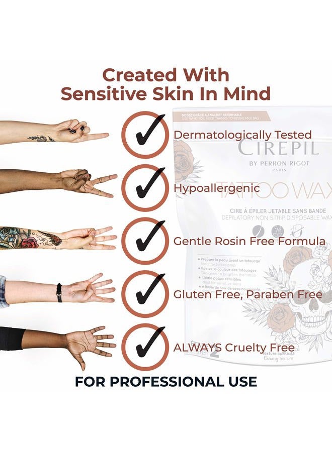 cirepil TATTOO - Sublim Care - 800g, 28.22oz Patented Wax Beads for Tattooed Areas - Illuminates, Redefines & Brightens Skin - Image 4